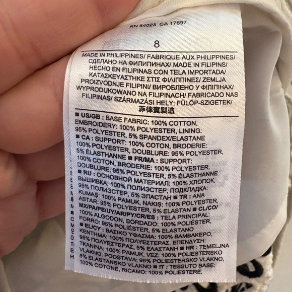 Banana Republic Rugby‎ Lace Pencil Skirt Size 8 - Picture 6 of 7